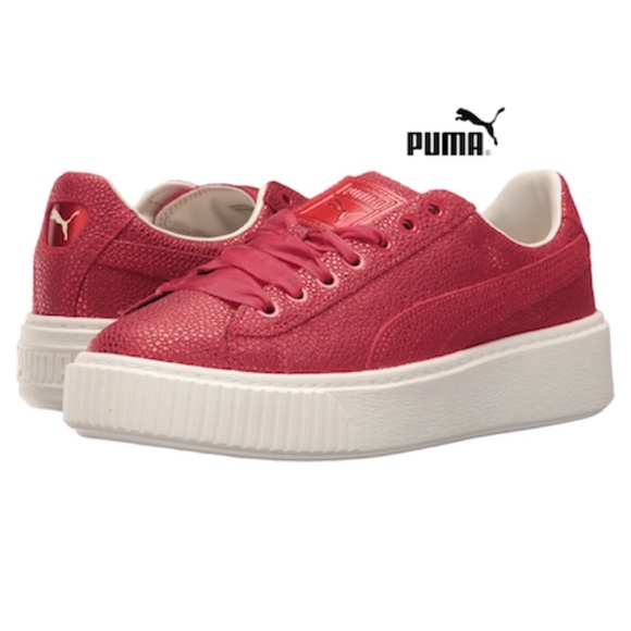 Puma Shoes - PUMA Womens Basket Platform Lux Toreador Sneaker